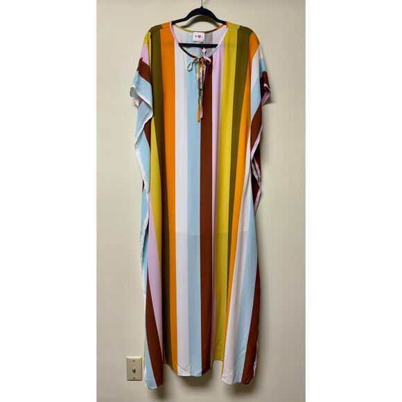 NWT BUDDY LOVE Cora Caftan Dress, Multi, Sz M/L - Picture 4 of 12